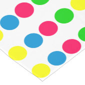 Chemin De Table Court Bright Summer Pois on White (Coin)
