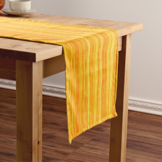 Chemin De Table Court Bright Yellow and Orange Vernis (In Situ)