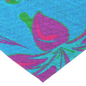 Chemin De Table Court Brise Fleur Bleu-vert (Coin)