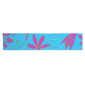 Chemin De Table Court Brise Fleur Bleu-vert (Horizontal)