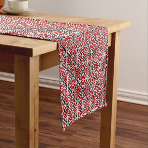 Chemin De Table Court Broderie Ethnique Slave, Traditionnelle Balkanique