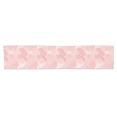 Chemin De Table Court Brosse Abstraite moderne - Brush Strokes Blush Pea (Horizontal)