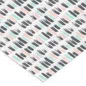 Chemin De Table Court Brosses et motif de courses d'encre (Coin)