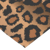 Chemin De Table Court Brown Safari animal Leopard (Coin)