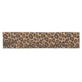 Chemin De Table Court Brown Safari animal Leopard (Horizontal)