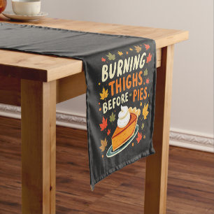 Chemin De Table Court Brûler les cuisses avant les tartes Thanksgiving F
