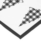 Chemin De Table Court Buffalo Check Arbres rustiques (Coin)