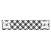 Chemin De Table Court Buffalo de sapin de Noël Plaid Père Noël (Horizontal)