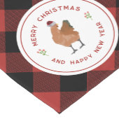 Chemin De Table Court Buffle de Noël de poulet jeté (Coin)