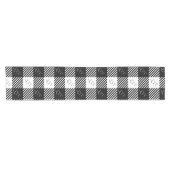 Chemin De Table Court Buffle noir blanc Plaid Live Love Lauder (Horizontal)