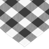 Chemin De Table Court Buffle noir et blanc Plaid (Coin)
