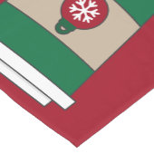 Chemin De Table Court Cafés de Noël Flèches de neige (Coin)