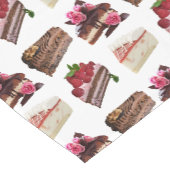 Chemin De Table Court Cakes Lovers Desserts Pattern Quirky (Coin)