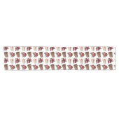 Chemin De Table Court Cakes Lovers Desserts Pattern Quirky (Horizontal)