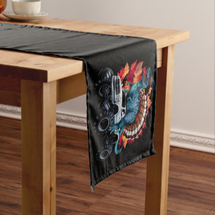 Chemin De Table Court Camion Monstre Dinosaure T-Rex de Thanksgiving