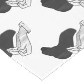 Chemin De Table Court Camion Silhouette à la main (Coin)