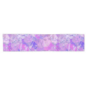 Chemin De Table Court Camo Abstrait tendance rose violet bleu (Horizontal)