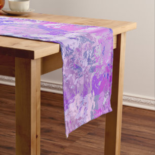 Chemin De Table Court Camo Abstrait tendance rose violet bleu