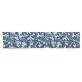 Chemin De Table Court Camouflage bleu (Horizontal)