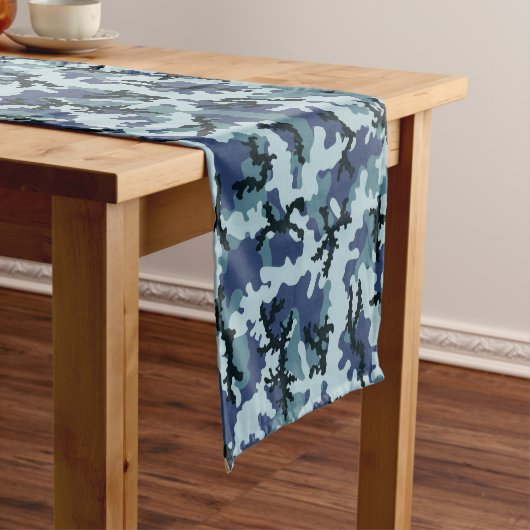 Chemin De Table Court Camouflage de la marine (In Situ)