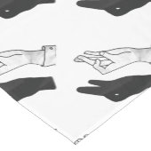 Chemin De Table Court Canard Silhouette main (Coin)