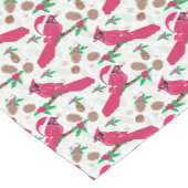 Chemin De Table Court Cardinal Rouge père Noël (Coin)