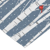 Chemin De Table Court Cardinaux d'hiver en Birch Tree (Coin)