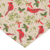 Chemin De Table Court Cardinaux rouges (Coin)