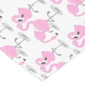 Chemin De Table Court Caricature en trio flamand rose mou (Coin)