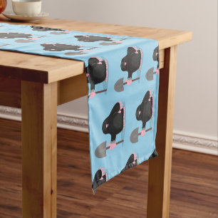 Chemin De Table Court Caricature mole joyeux