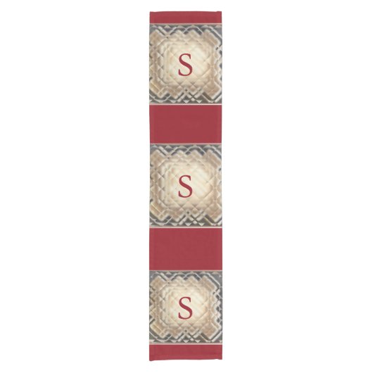 Chemin De Table Court Carré Dimensionnel-S Courte Table Runner (Devant)