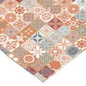 Chemin De Table Court Carreau marocain orange (Coin)