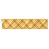 Chemin De Table Court Carreaux orange et jaune (Horizontal)