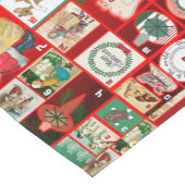 Chemin De Table Court Carrés de l'illustration de Noël (Coin)