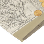 Chemin De Table Court Carte antique de Côte Est (Coin)