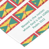 Chemin De Table Court Carte du drapeau de GRENADA - Écritures Customisée (Coin)