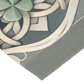 Chemin De Table Court Celtic Clover Floral Charm (Coin)