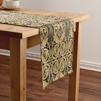 Chemin De Table Court Céltic Knot Animaux Lindisfarne Motif Fabric