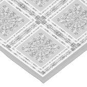 Chemin De Table Court Céramique gris dentelle (Coin)