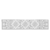 Chemin De Table Court Céramique gris dentelle (Horizontal)