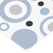 Chemin De Table Court Cercles géométriques bleus en ardoise côtière (Coin)