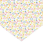 Chemin De Table Court Cercles orange jaune turquoise Points (Coin)