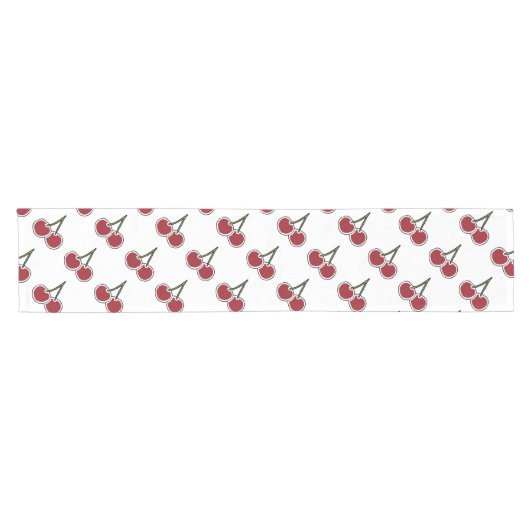 Chemin De Table Court Cerises (Horizontal)