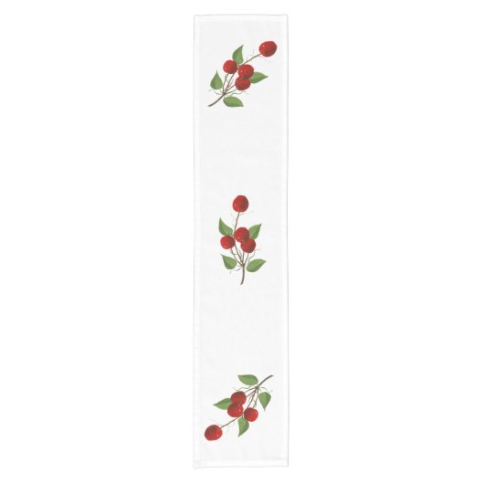 Chemin De Table Court Cerises Table Runner (Devant)