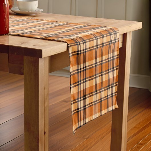 Chemin De Table Court Chaleureux Plaid Automne Thankgiving