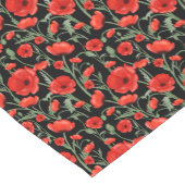 Chemin De Table Court Champs de Coquelicots (Coin)