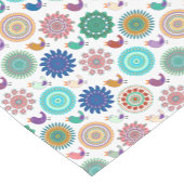 Chemin De Table Court Chanter Bird et Mandala Folk Art Motif (Coin)