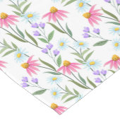 Chemin De Table Court Charmante Fleurs Sauvages Design (Coin)