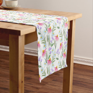 Chemin De Table Court Charmante Fleurs Sauvages Design