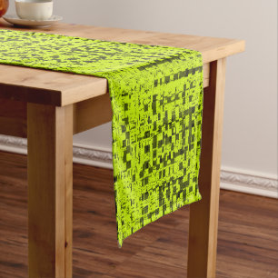 Chemin De Table Court Chartreuse Tweed